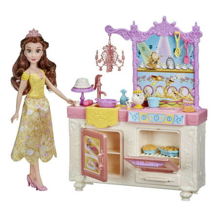 Disney Princess Belle's Royal Kitchen Playset, Includes 13 Accessories
