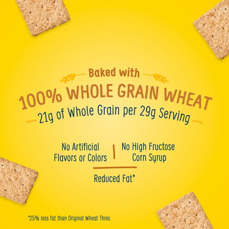 Wheat Thins Reduced Fat Whole Grain Wheat Crackers, Family Size, 12.5 oz