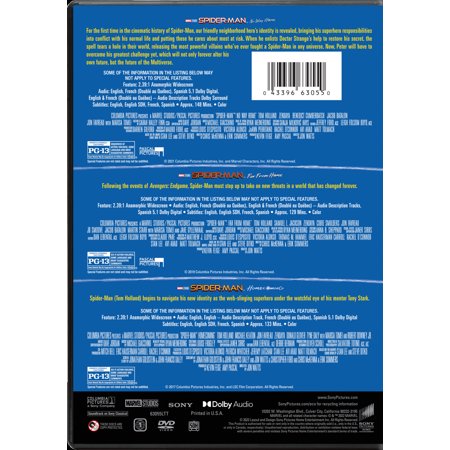 Spider-Man: Far From Home / Spider-Man: Homecoming / Spider-Man: No Way Home - Multi-Feature (DVD)