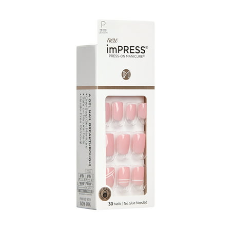 KISS imPRESS Petite Press-On Nails, Timeless Day, 30 Count