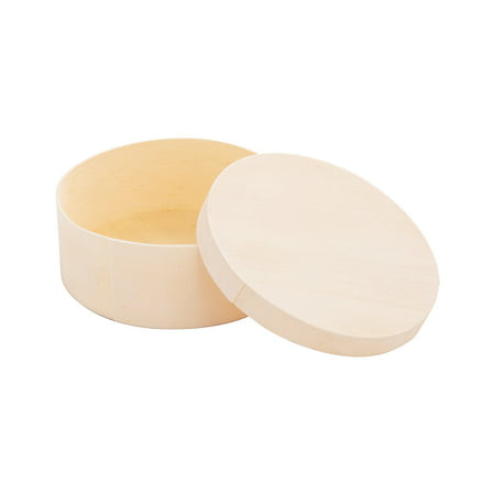 DIY Unfinished Wood Round Boxes, Craft Kits, Party Supplies, 12 Pieces