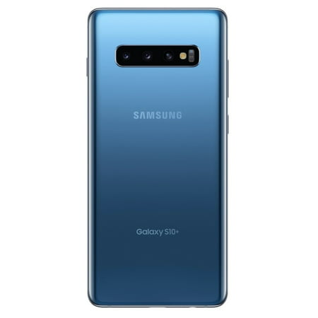 Restored SAMSUNG Galaxy S10+ G975U 128GB Unlocked GSM Phone w/ Triple 12MP & 12MP & 16MP Rear Camera (USA Version) - Prism Blue (Refurbished), Prism Blue