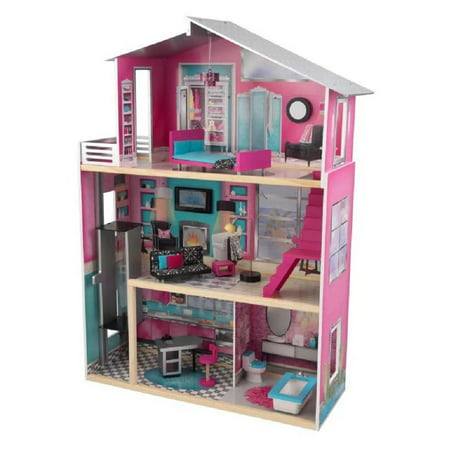 KidKraft Modern Luxury Dollhouse, 12 Pieces