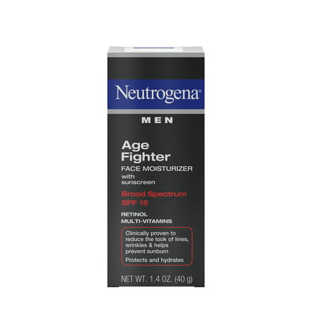 Neutrogena Men's Anti-Wrinkle Age Fighter Face Moisturizer, SPF 15, 1.4 oz
