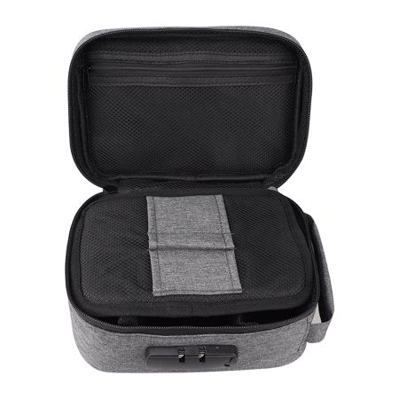 VERMON Essential household goods,Combination Lock Smell Proof Travel Bag Storage Case Container for Herb MedicineGray,