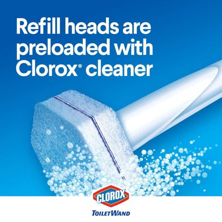Clorox Toilet Bowl Wand Refill Head, 1.74 Ounce, 10 Count
