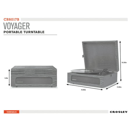 Crosley Electronics Voyager Turntable in Amethyst