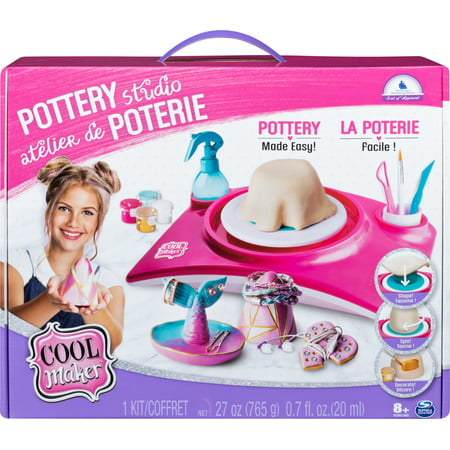 Cool Maker, Pottery Studio, Clay Pottery Wheel Craft Kit for Kids Aged 6 and up (Edition May Vary)