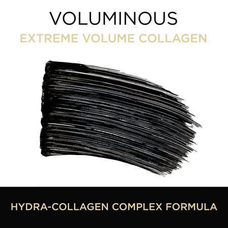 L'Oreal Paris Voluminous Extra Volume Collagen Washable Mascara, Blackest Black, 0.34 fl oz680 Blackest Black,
