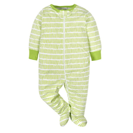 Onesies Brand Baby Boy or Girl Gender Neutral Sleep 'N Play Footed Pajamas, 4-Pack, Stars, Newborn