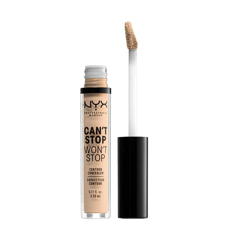 NYX Professional Makeup Can't Stop Won't Stop Full Coverage Concealer, 24Hr Matte Finish, Vanilla06 - Vanilla,