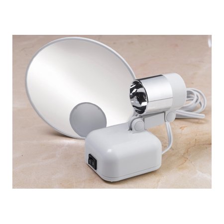 Floxite 15X Supervision Magnifying Mirror Light Dove White LED Lightning