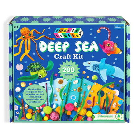 Smarts & Crafts Deep Sea Craft Kit, 200+ Pieces, For Kids Ages 6+