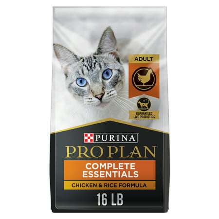 Purina Pro Plan High Protein Cat Food, Chicken and Rice Cat Food, 16 lb. Bag, 16 lbs