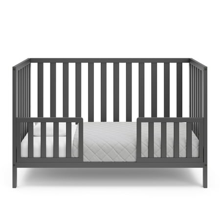 Storkcraft Sunset 4 in 1 Convertible Baby Crib, GrayGray,