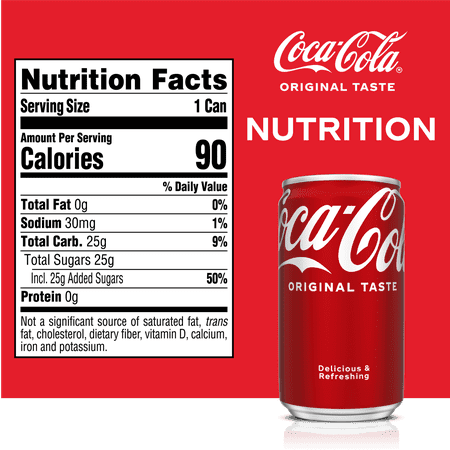 Coca-Cola Soda Soft Drink, 7.5 fl oz, 6 Pack