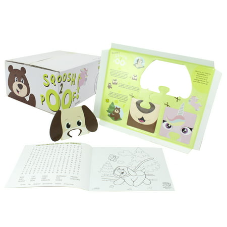 Animal Adventure? Sqoosh2Poof? Jumbo Plush Character Compressed Inside Small Box 54" Bear