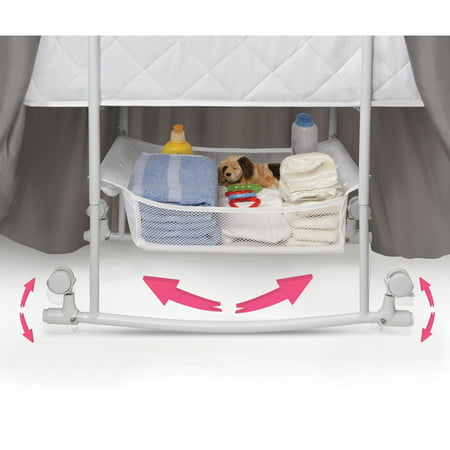 Badger Basket Wishes Oval Bassinet, GrayGray,