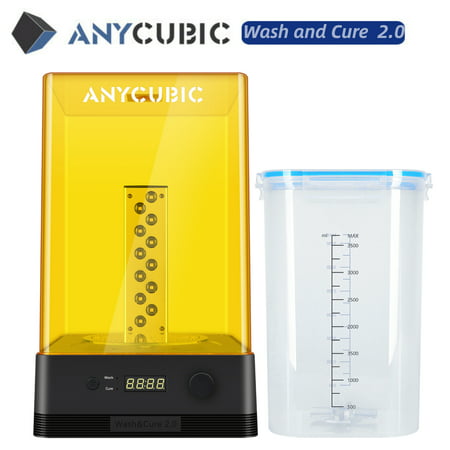 3d printer ANYCUBIC 2 in 1 Wash and Cure 2.0 Machine for Mars Anycubic Photon S Photon Mono LCD SLA DLP 3D Printer Models UV Rotary Curing Resin Box, Wash&Cure 2.0