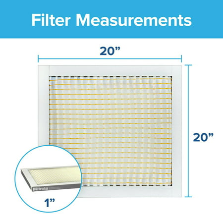 Filtrete by 3M, 20x20x1, MERV 5, Dust Reduction HVAC Furnace Air Filter, Captures Dust and Lint, 300 MPR, 4 Filters