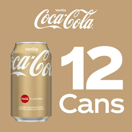 Coca-Cola Vanilla Soda Soft Drink, 12 fl oz, 12 Pack