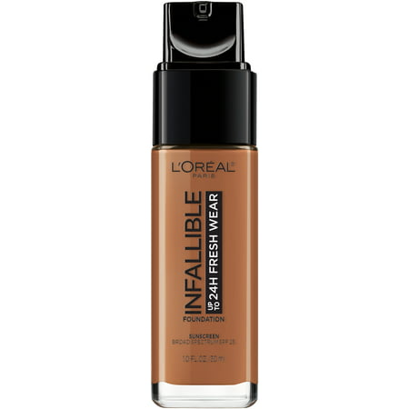 L'Oreal Paris Infallible 24 Hour Fresh Wear Foundation, Lightweight, Copper, 1 fl. oz.515 Copper,