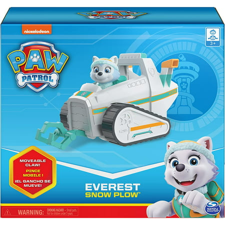 PAW Patrol, Everest???s Snow Plow Vehicle with Collectible Figure, for Kids Aged 3 and Up