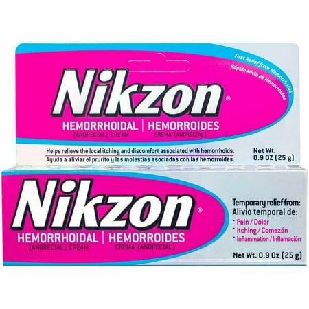 Nikzon Hemorrhoidal Anorectal Cream Relief Pain & Itching, 0.9oz, 2-Pack