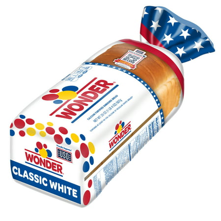 Wonder Bread Classic White Sandwich Bread, Sliced White Bread, 20 oz