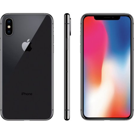 Restored Apple iPhone X 64GB Space Gray Fully Unlocked Smartphone (Refurbished), Space Gray