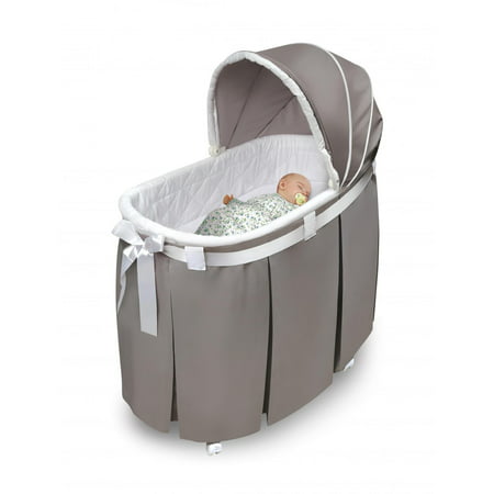 Badger Basket Wishes Oval Bassinet, GrayGray,