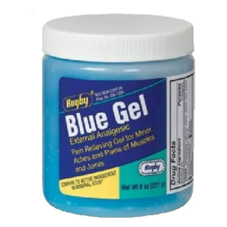Rugby Blue Muscles and Joints Pain-Relieving Gel 8oz., OTC Medicine