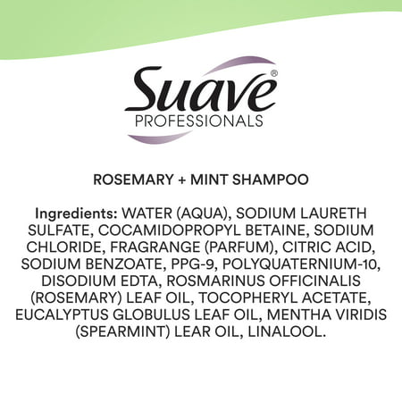 Suave Professionals Nourishing Invigorating Daily Shampoo & Conditioner with Rosemary and Mint, Full Size Set, 2 Piece