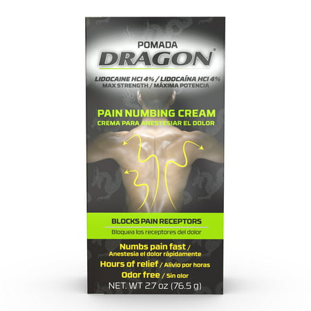 Dragon Lidocaine Pain Relief over-the-counter Cream, 2 oz