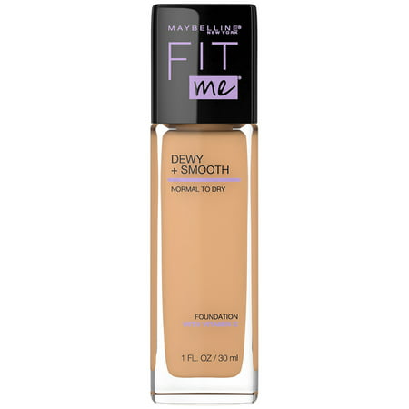 Maybelline Fit Me Dewy + Smooth Liquid Foundation Makeup with SPF 18, Sun Beige, 1 fl oz310 Sun Beige,