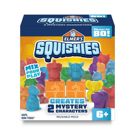 Elmer?s Squishies DIY Squishy Toy Kit, 2 Count Mystery Characters