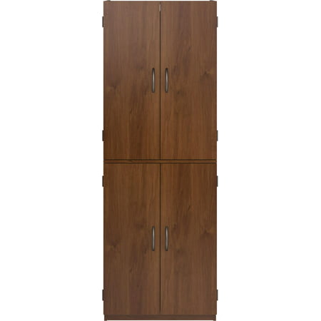Mainstays 4-Door 5' Storage Cabinet, EspressoEspresso,