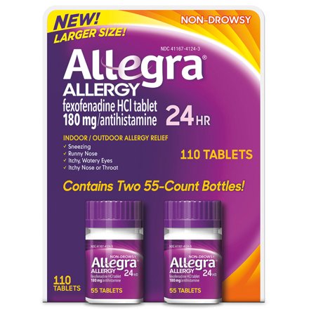 Allegra 24 Hour Allergy Relief 180Mg (110 Ct.)