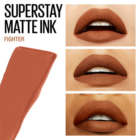 Maybelline Super Stay Matte Ink Un-nude Liquid Lipstick, Fighter, 0.17 fl. oz.04 - Fighter 75,