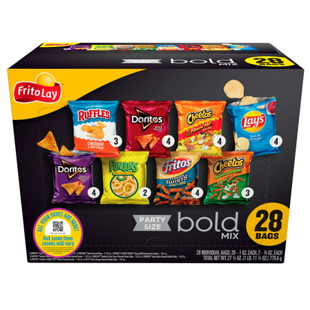 Frito-Lay Snacks Bold Mix Variety Pack, 28 Count