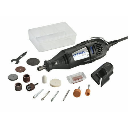 Dremel 200-1/15 Two Speed Rotary Tool Kit with 1 Attachment 15 Accessories - Hobby Drill, Woodworking Carving Tool, Glass Etcher, Small Pen Sander, Garden Tool Sharpener, Craft and Jewelry Drill