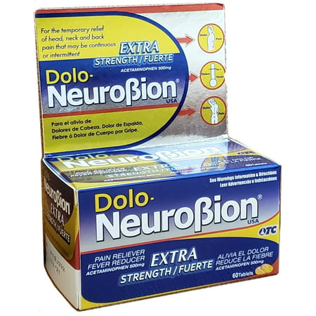 Dolo - Neurobion for Pain and Fever, Extra Strength, 60 tablets