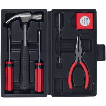 Stalwart Household Hand Tools, Tool Set - 6 Piece Tool Kit for the Home, Office, or Car, Multicolor