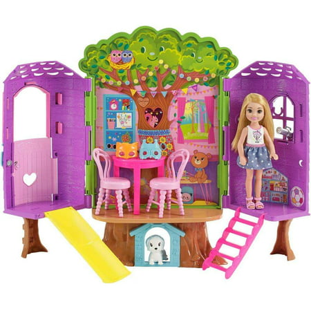 Barbie Club Chelsea Treehouse Dollhouse Playset with Accessories, ST