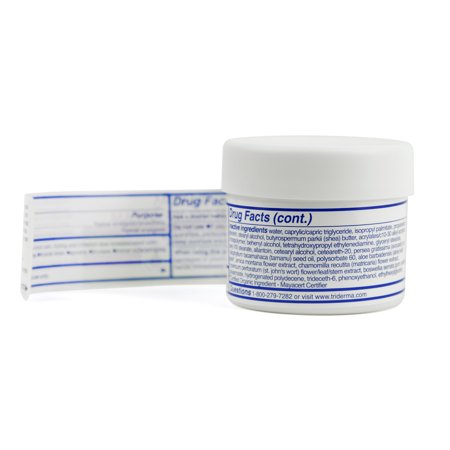 TriDerma Pain Relief Cream, Relieves Minor Aches, and Muscle Pain 2 oz