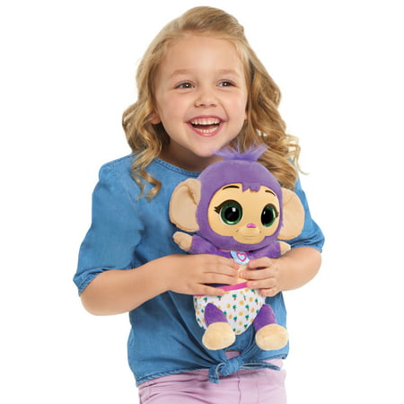 Disney Jr T.O.T.S. Tickle & Toot Baby Mitsu the Monkey, 10-inch feature plush, Kids Toys for Ages 3 up