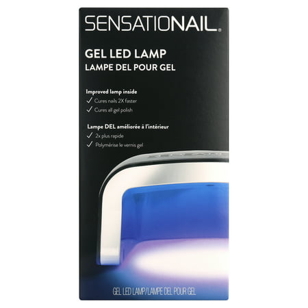 SensatioNail LED Gel Nail Polish Lamp (Black), 15 & 30 Second Timers