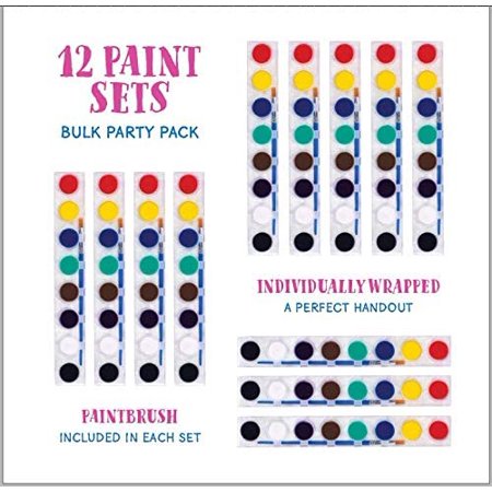 Paint Set for Kids Arts and Crafts Projects - Bulk Set of 12 Non-Toxic Washable Paint Sets, 96 Count (Pack of 1)