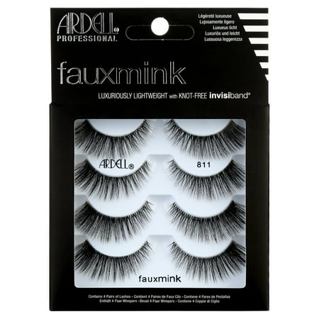 Ardell Faux Mink False Eyelashes, 811, 4 Pairs, Pack of 1