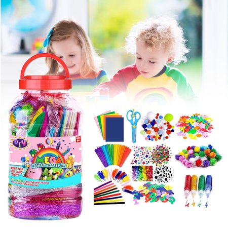 ZTOO All in One Kids Arts and Crafts Supplies Kit Childrens Crafting Collage Arts Set DIY Kids Art & Craft Materials
